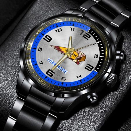 Indian Motorcycle Car Personalized Black Stainless Steel Hand Watch For Fan