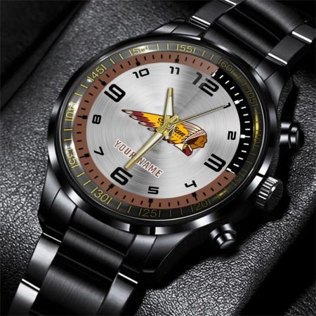 Indian Motorcycle Car Personalized Black Stainless Steel Hand Watch For Fan