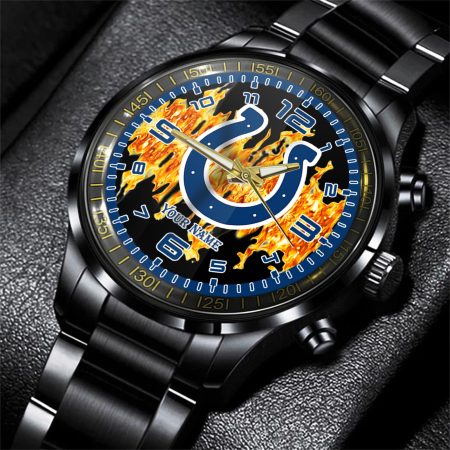 Indianapolis Colts NFL Personalized 3D Men Hand Watch Gift For Fans For Father