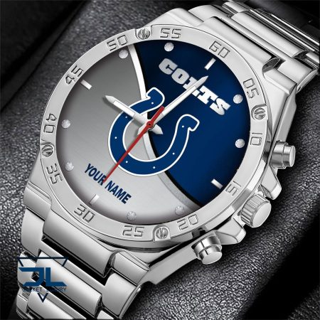 Indianapolis Colts NFL Personalized Black Hand Watch Gifts For Fans