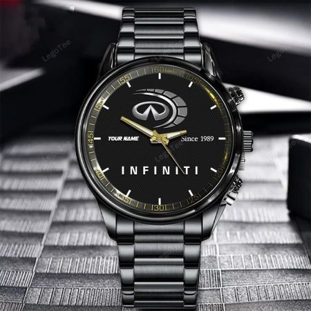Infiniti New Personalized Black Hand Watch Gifts For Fans