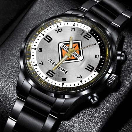International Truck Personalized Black Stainless Steel Hand Watch For Fan