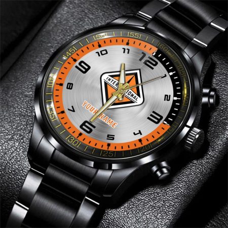 International Truck Personalized Black Stainless Steel Hand Watch For Fan