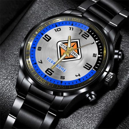 International Truck Personalized Black Stainless Steel Hand Watch For Fan