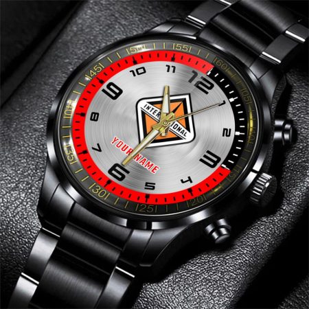 International Truck Personalized Black Stainless Steel Hand Watch For Fan