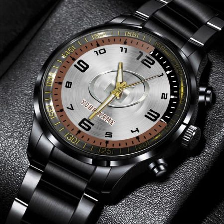 Isuzu Car Personalized Black Stainless Steel Hand Watch For Fan