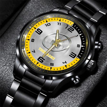 Isuzu Car Personalized Black Stainless Steel Hand Watch For Fan