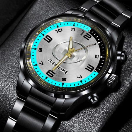 Isuzu Car Personalized Black Stainless Steel Hand Watch For Fan