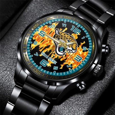 Jacksonville Jaguars NFL Personalized 3D Men Hand Watch Gift For Fans For Father