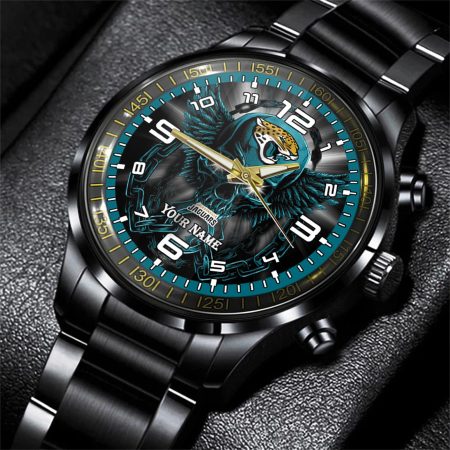 Jacksonville Jaguars NFL Personalized 3D Men Hand Watch Gift For Fans For Father