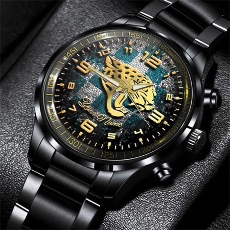 Jacksonville Jaguars NFL Personalized 3D Men Hand Watch Gift For Fans For Father