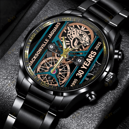 Jacksonville Jaguars NFL Stainless Steel Watch Gift For Fan