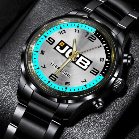 JCB Agricultural Tractors Tractor Personalized Black Stainless Steel Hand Watch For Fan