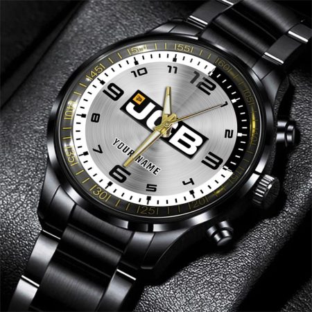 JCB Agricultural Tractors Tractor Personalized Black Stainless Steel Hand Watch For Fan