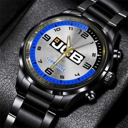 JCB Agricultural Tractors Tractor Personalized Black Stainless Steel Hand Watch For Fan