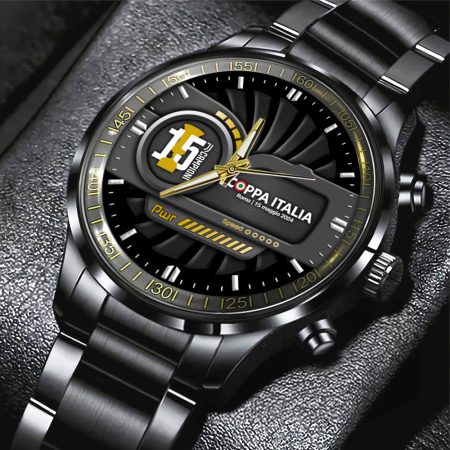Juventus F.C. Serie A Black Stainless Steel Watch Gift For Fan