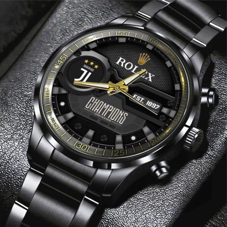 Juventus F.C. Serie A x Rolex Black Stainless Steel Watch Gift For Fan