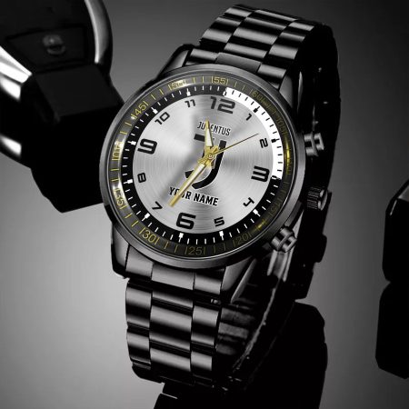 Juventus Serie A Personalized New Black Hand Watch Gifts For Fans