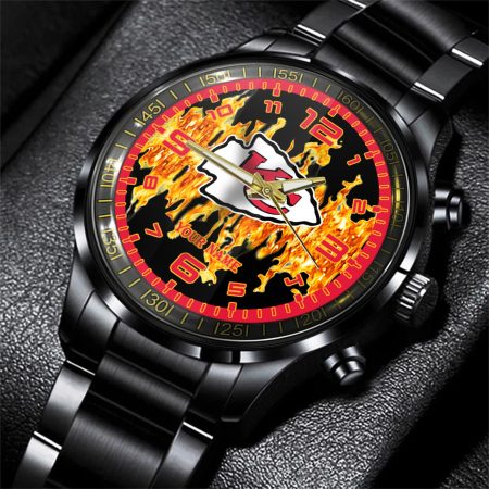 Kansas City Chiefs NFL Personalized 3D Men Hand Watch Gift For Fans For Father