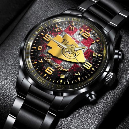 Kansas City Chiefs NFL Personalized 3D Men Hand Watch Gift For Fans For Father