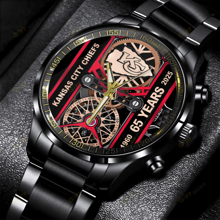 Kansas City Chiefs NFL Stainless Steel Watch Gift For Fan