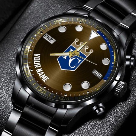 Kansas City Royals MLB Personalized New Black Hand Watch Gift For Fans