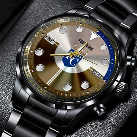 Kansas City Royals MLB Personalized New Black Hand Watch Gift For Fans