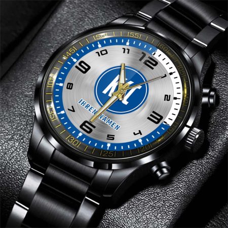 Karlsruher SC Bundesliga Personalized Black Stainless Steel Hand Watch For Fan