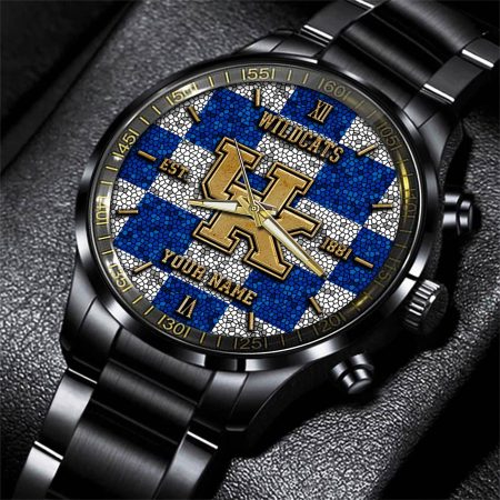 Kentucky Wildcats NCAA Personalized Black New Hand Watch Gifts For Fans