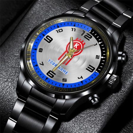 Kenworth Truck Personalized Black Stainless Steel Hand Watch For Fan