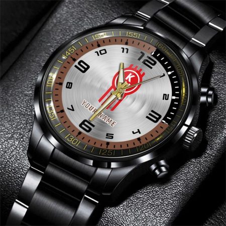 Kenworth Truck Personalized Black Stainless Steel Hand Watch For Fan