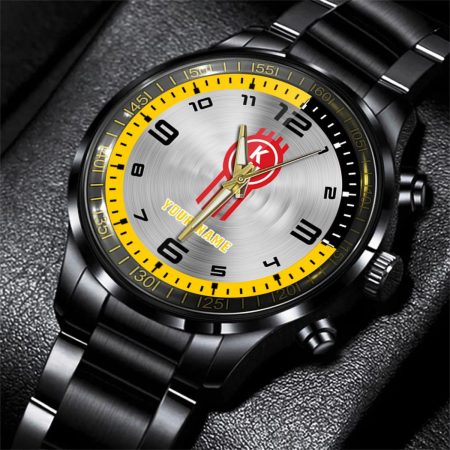 Kenworth Truck Personalized Black Stainless Steel Hand Watch For Fan