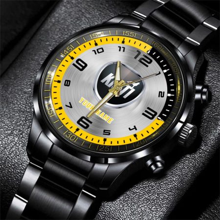 Kioti Tractor Personalized Black Stainless Steel Hand Watch For Fan