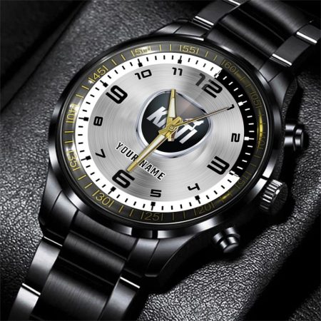 Kioti Tractor Personalized Black Stainless Steel Hand Watch For Fan