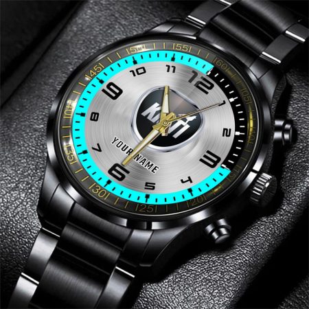 Kioti Tractor Personalized Black Stainless Steel Hand Watch For Fan