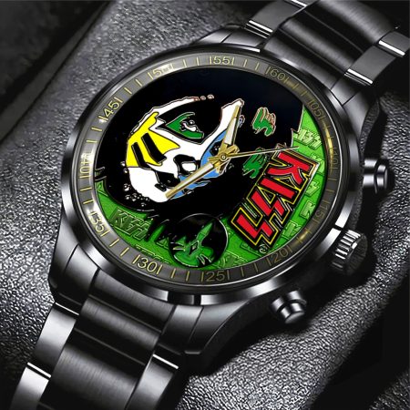 Kiss Band Music Black Stainless Steel Watch Gift For Fan