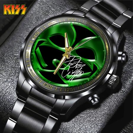 Kiss Band Music Black Stainless Steel Watch Gift For Fan