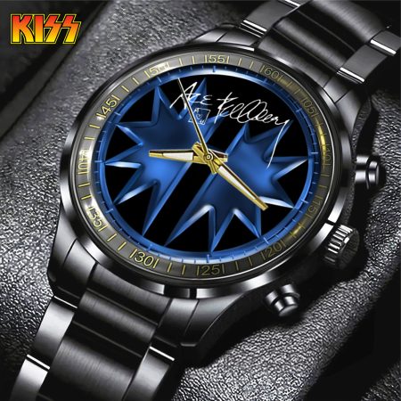 Kiss Band Music Black Stainless Steel Watch Gift For Fan