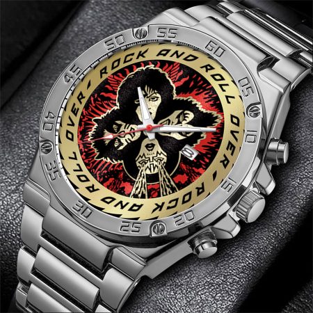 Kiss Band Music Gentleman Stainless Steel Watch Gift For Fan