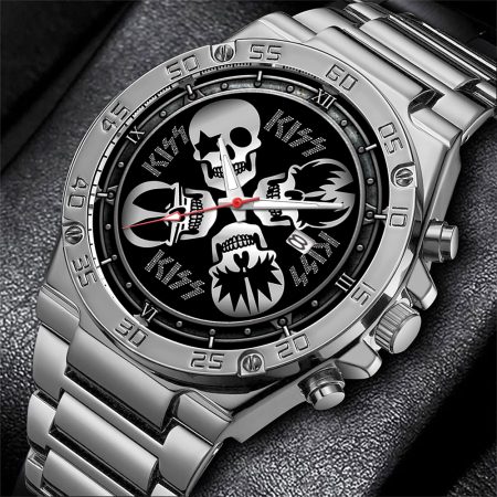 Kiss Band Music Gentleman Stainless Steel Watch Gift For Fan