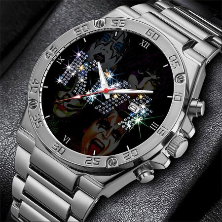 Kiss Band Music Gentleman Stainless Steel Watch Gift For Fan