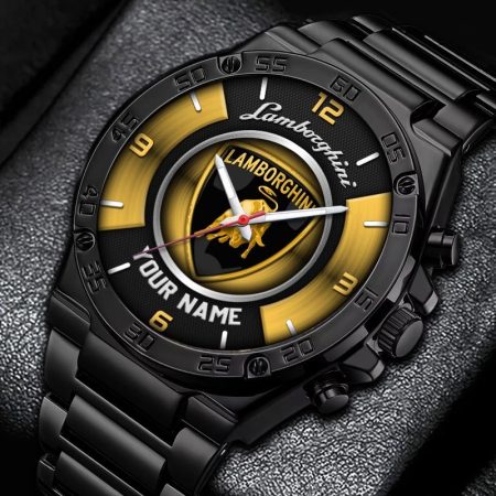 Lamborghini Car Personalized New Stainless Steel Hand Watch For Fans