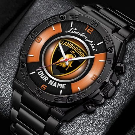 Lamborghini Car Personalized New Stainless Steel Hand Watch For Fans