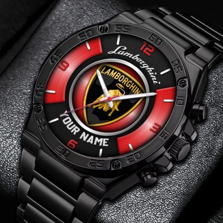 Lamborghini Car Personalized New Stainless Steel Hand Watch For Fans