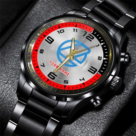 Landini Tractor Personalized Black Stainless Steel Hand Watch For Fan