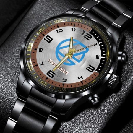 Landini Tractor Personalized Black Stainless Steel Hand Watch For Fan