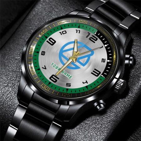Landini Tractor Personalized Black Stainless Steel Hand Watch For Fan