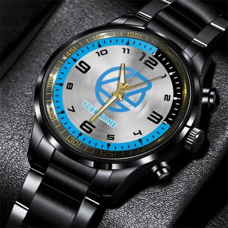Landini Tractor Personalized Black Stainless Steel Hand Watch For Fan