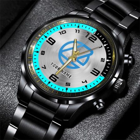 Landini Tractor Personalized Black Stainless Steel Hand Watch For Fan