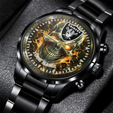Las Vegas Raiders NFL Men Hand Watch Personalized Gift For Fans